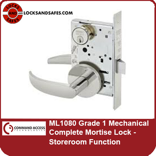 Command Access ML1080 | Grade 1 Mechanical Complete Mortise Lock, Storeroom Function