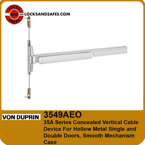 Von Duprin 3549AEO Concealed Vertical Cable Exit Device For Hollow Metal Single and Double Doors