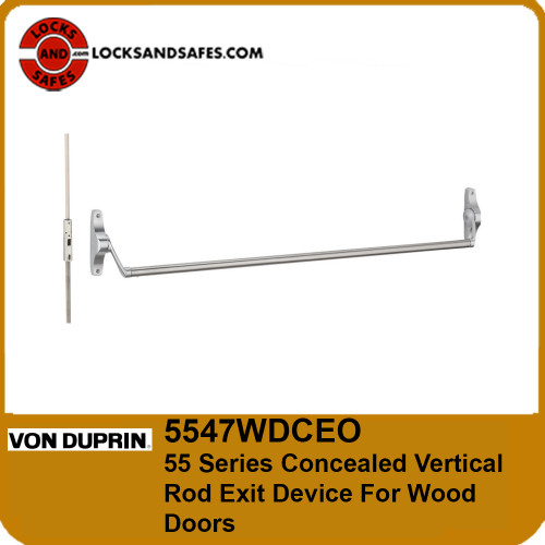 Von Duprin 5547WDC | Concealed Vertical Rod Exit Device For Wood Doors