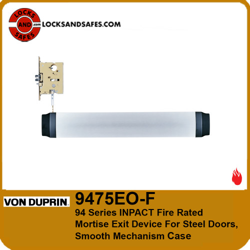 Von Duprin 9475EO-F | 94 Series INPACT Fire Rated Mortise Exit Device For Steel Doors
