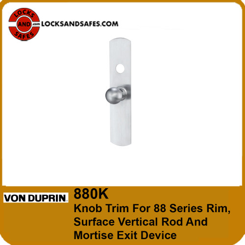 Von Duprin 880K | Knob Exit Trim For Von Duprin 88 Series Rim, Surface Vertical Rod and Mortise Exit Device