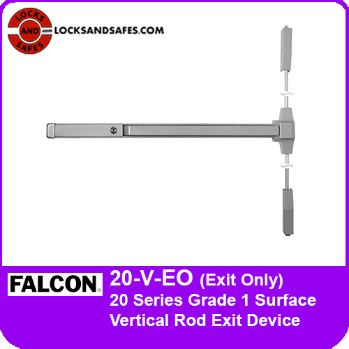 Falcon 20-V-EO | 20 Series Grade 1 Surface Vertical Rod Exit Device