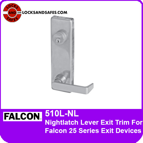 Falcon 510L-NL Nightlatch Lever Exit Trim | For Falcon 25 Series Exit Devices