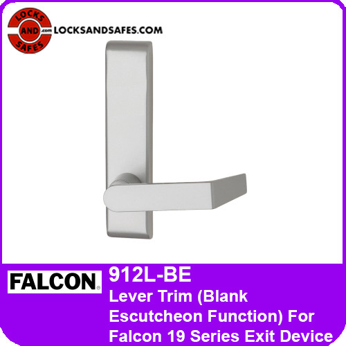 Falcon 912L-BE Lever Exit Trim | Blank Escutcheon Function | For Falcon 19 Series Exit Devices