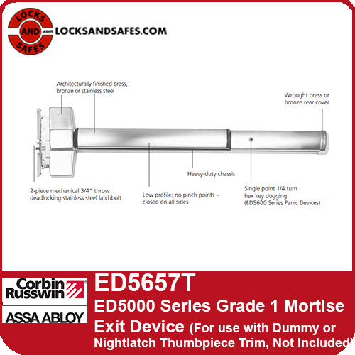 Corbin Russwin ED5657T | ED5600 Mortise Exit Device