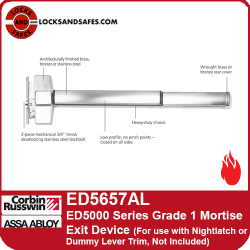 Corbin Russwin ED5657AL | ED5600 Fire Rated Mortise Exit Device