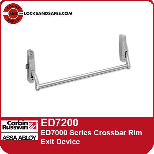 Corbin Russwin ED7200 | ED7000 Series Grade 1 Narrow Stile Crossbar Rim Exit Device