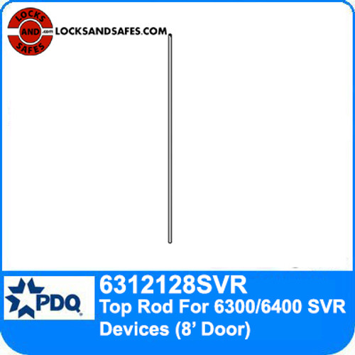 PDQ 6312128SVR | Top Rod Only 6300 and 6400 Surface Vertical Rod Exit Devices