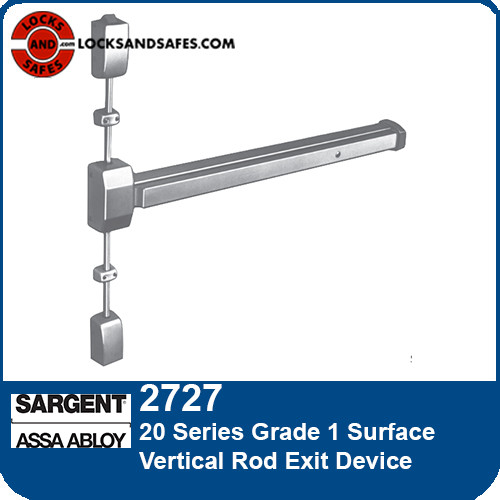 Sargent 2727 | 20 Series Grade 1 Surface Vertical Rod Exit Device