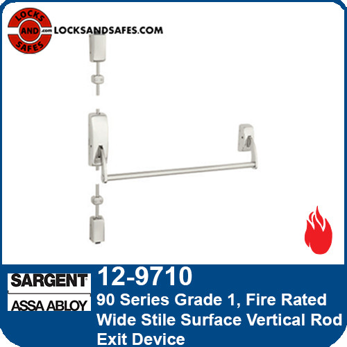 Sargent 12-9710 | 90 Series Fire Surface Vertical Rod Exit Device | Sargent 9700