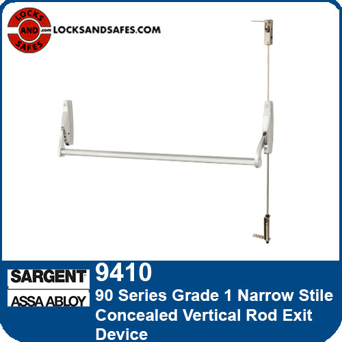 Sargent 9410 | 9400 Series Narrow Stile Concealed Vertical Rod Exit Device