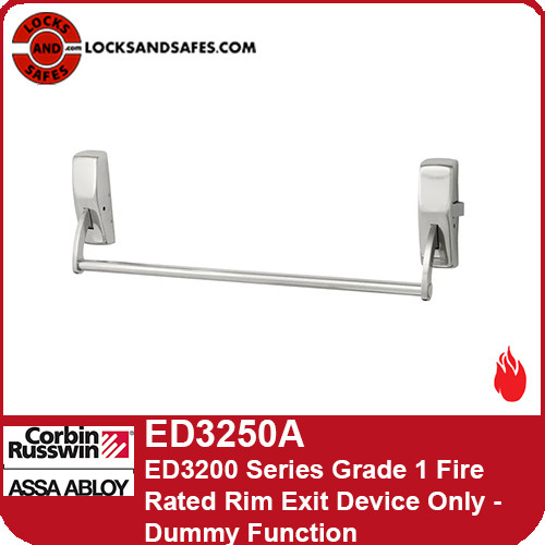 Corbin Russwin ED3250A | ED3200 Series Grade 1, Fire Rated, Rim Exit Device Only, Dummy Function