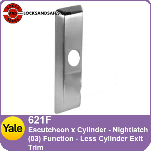 Yale 1500 Series Escutcheon Nightlatch Exit Trim | Yale 621F