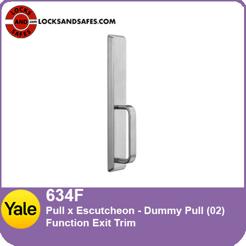 Yale 634F Dummy Pull Trim For 6100ED Wide Stile Exit Device