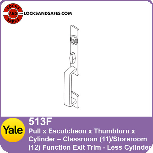 Yale Pull with Thumbturn exit trim For 6200ED Devices