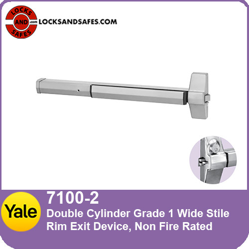 Yale 7100 Double Cylinder Rim Exit Device