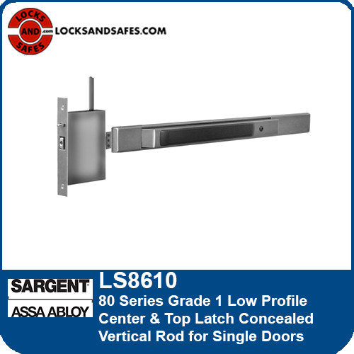 Sargent LS8610 Low Profile Concealed Vertical Rod for Single Door