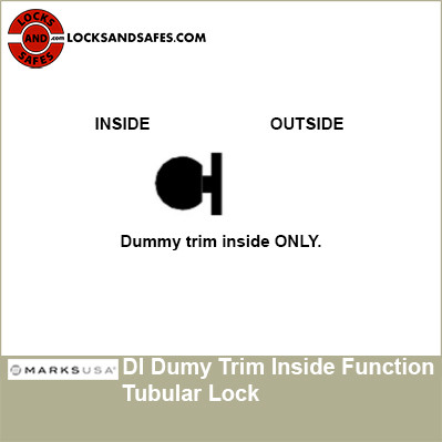 Marks Dummy Trim Inside Function Tubular Lock