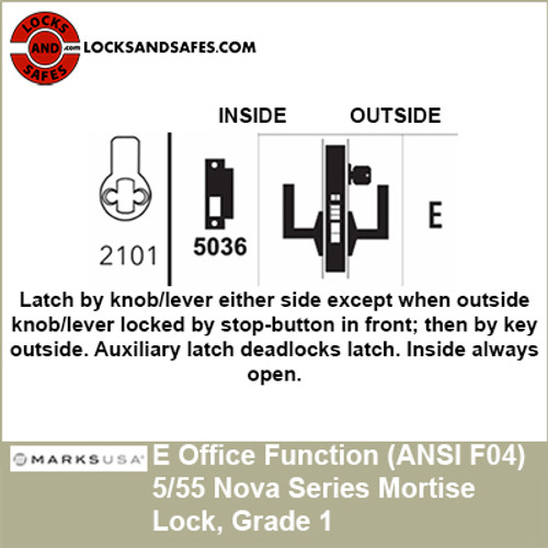 Marks Nova Series Mortise Lock | Marks Office Mortise Lock