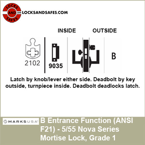 Marks Nova Series Mortise Lock | Marks Entrance Mortise Lock