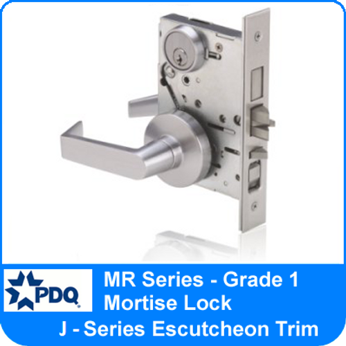 MR Series Mortise Locks | PDQ Grade 1 - J Series Escutcheon Trim