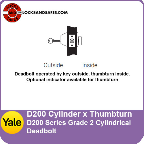Yale D211 | Yale D212 | Cylinder x Thumbturn Deadbolt
