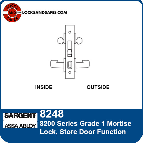 Sargent 8248 Store Door Mortise Lock