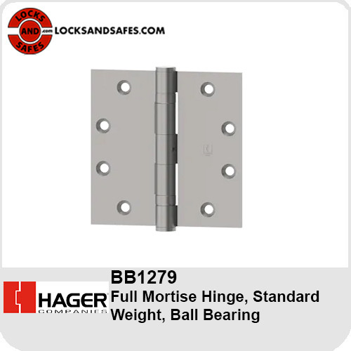 Hager BB1279 Ball Bearing Full Mortise Hinge