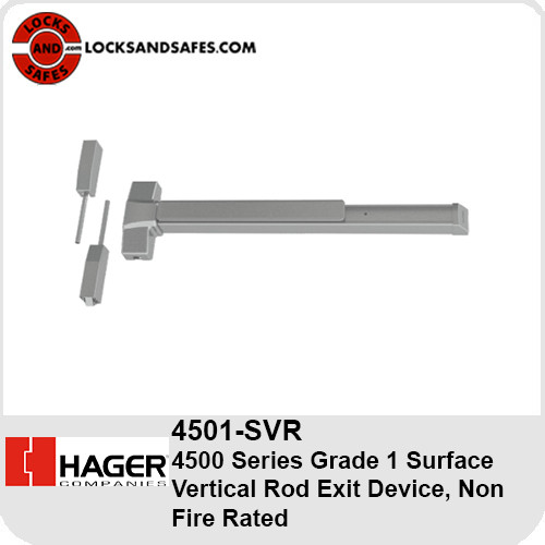 Hager 4501 SVR | Hager 4500 Surface Vertical Rod Exit Device