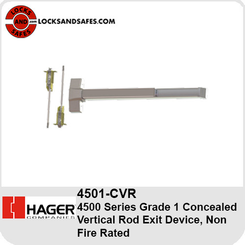 Hager 4501 CVR | Hager 4500 Concealed Vertical Rod Exit Device