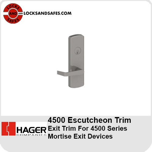 Hager Escutcheon Trim For 4700 Series Mortise Exit Device