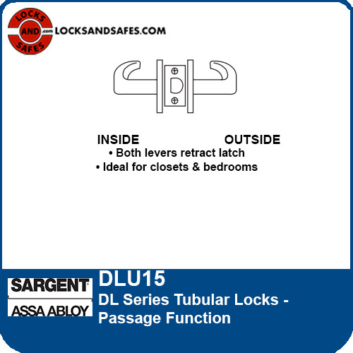 Sargent DLU15 Passage Tubular Lock