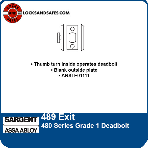 Sargent 489 Exit Deadbolt