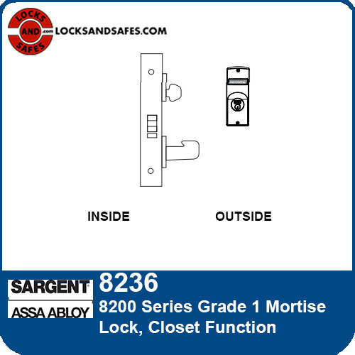 Sargent 8236 Closet Mortise Lock