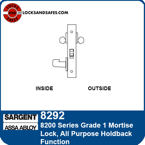Sargent 8292 All Purpose Holdback Mortise Lock