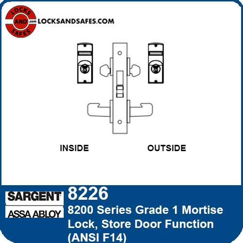 Sargent 8226 Store Door Mortise Lock