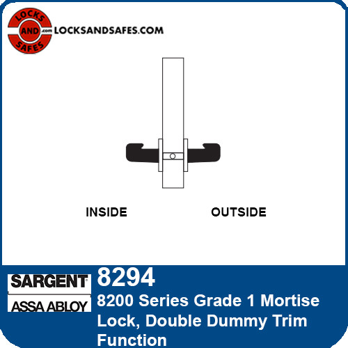 Sargent 8294 Double Dummy Trim Mortise Lock