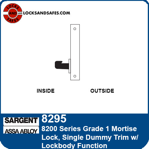 Sargent 8295 Single Dummy Trim Mortise Lock