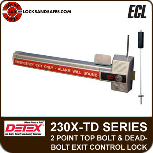 ECL-230X-TD - 2 Point Top Bolt and Deadbolt Exit Control Lock