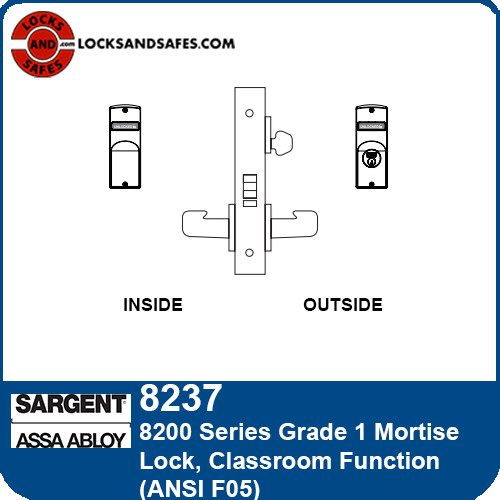 Sargent 8237 Classroom Mortise Lock