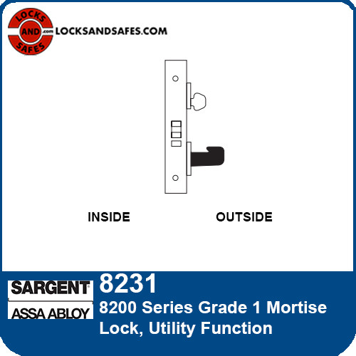 Sargent 8231 Utility Function Mortise Lock