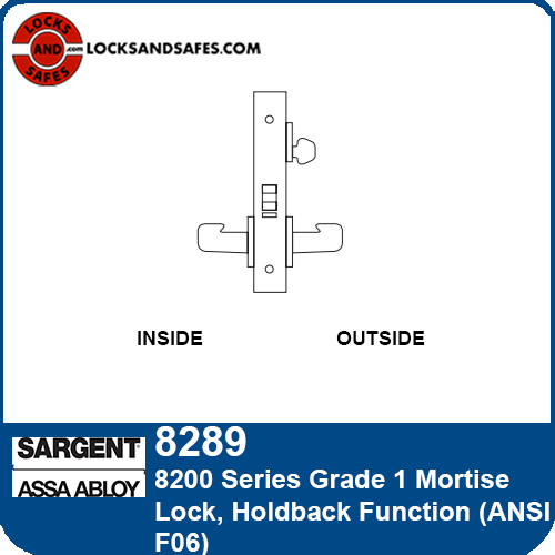Sargent 8289 Holdback Mortise Lock