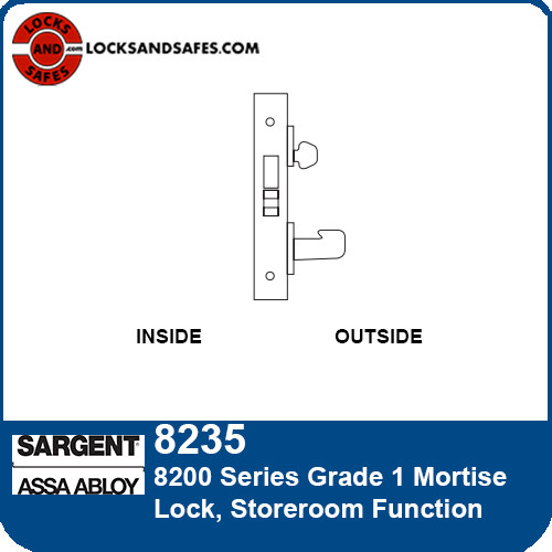 Sargent 8235 Storeroom Mortise Lock