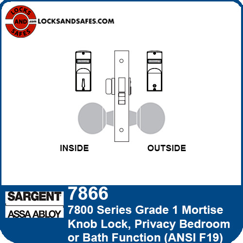 Sargent 7866 Privacy Mortise Lock