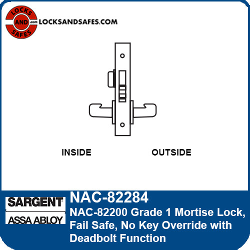 Sargent NAC-82284 Fail Safe Mortise Lock | Sargent NAC82284