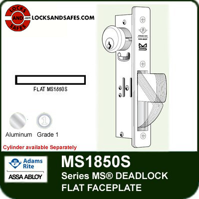 Adams Rite MS1850S Aluminum Door Deadbolt | Storefront Deadbolt