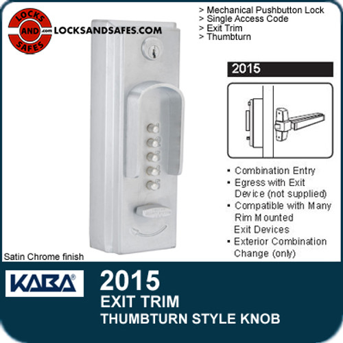 Simplex 2015 - Mechanical pushbutton lock - Combination Entry with Thumbturn Style Knob
