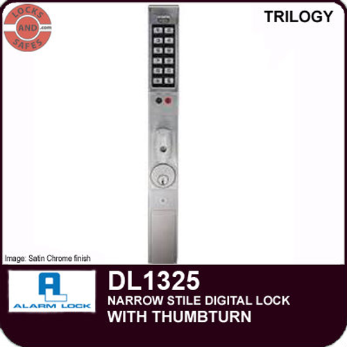 Alarm Lock DL1325 | Alarm Lock DL1325 Narrow Stile Lock | Glass Door Lock