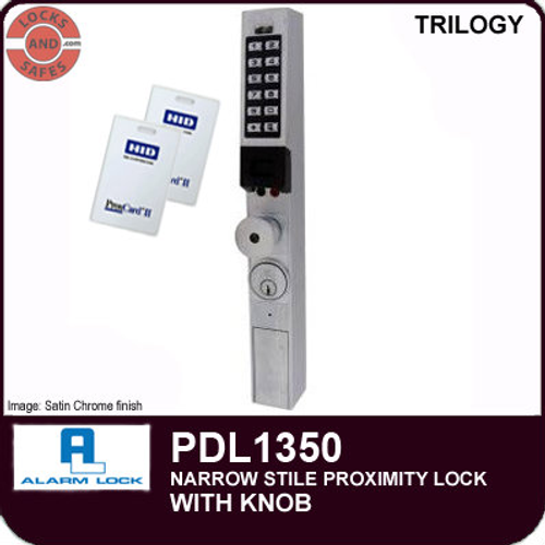 Alarm Lock PDL1350 | Alarm Lock PDL1350 Narrow Stile Proximity Lock | Commercial Door Lock