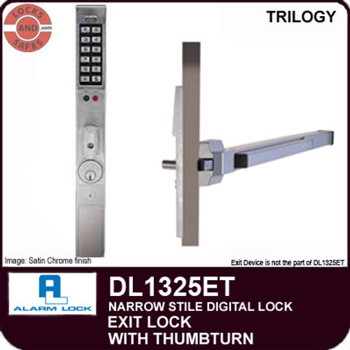 Alarm Lock DL1325ET | Alarm Lock DL1325 Narrow Style Lock | Commercial Door Lock